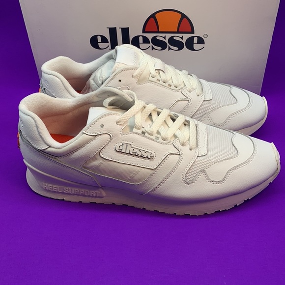 Ellesse  Menś  contrast leather trainers in white  Size 11 - Picture 10 of 15